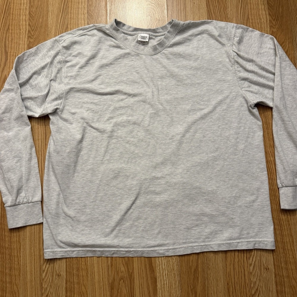 Vintage Camber Finest Men's Long Sleeve Shirt Heavyweight Gray Size 3XL Made USA